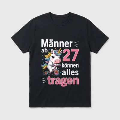 27. Geburtstag Mann Männer T-Shirt – Klassisches T-Shirt in Schwarz