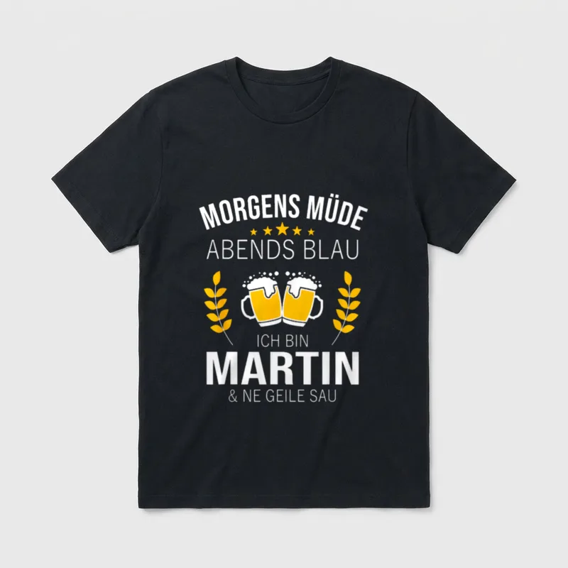 Martin Vorname Geburtstag Lustiges T-Shirt – Klassisches T-Shirt in Schwarz
