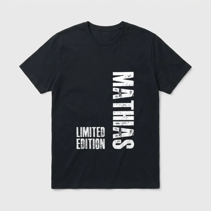 Lustiges Mathias Personalisiert Geburtstag T-Shirt – Klassisches T-Shirt in Schwarz