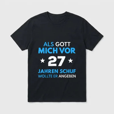 27. Geburtstag Mann Frau T-Shirt – Klassisches T-Shirt in Schwarz