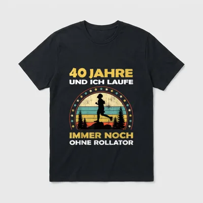 Lustiges Joggen Läufer Fitness T-Shirt – Klassisches T-Shirt in Schwarz