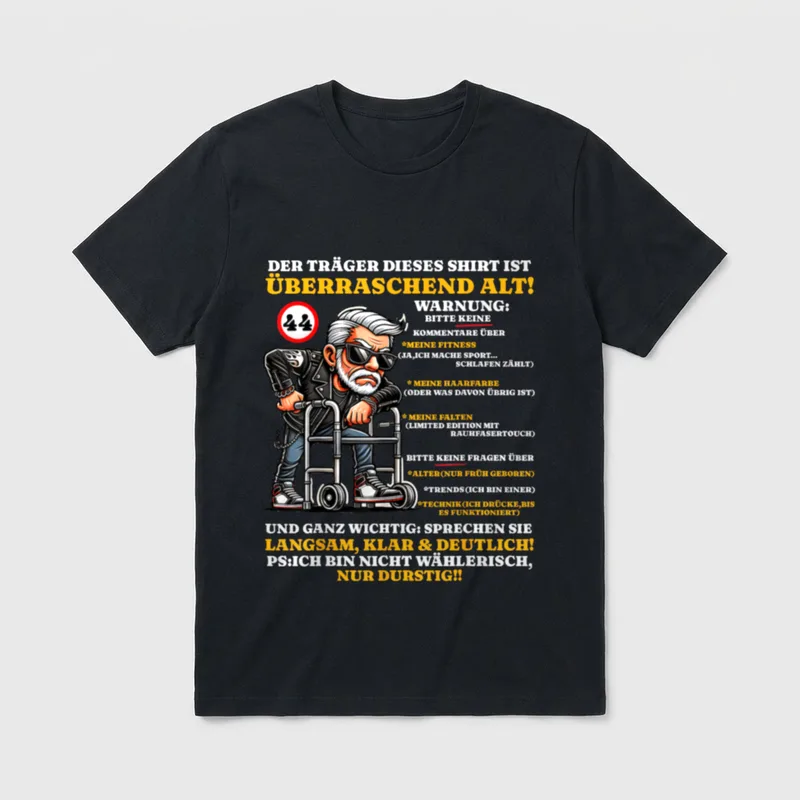 Geburtstag 44 Jahre Überraschend T-Shirt – Klassisches T-Shirt in Schwarz