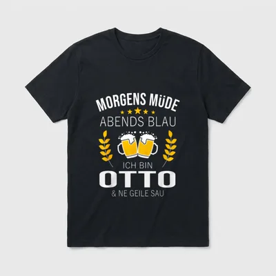 Otto Name Geschenk-Idee Geburtstag T-Shirt – Klassisches T-Shirt in Schwarz