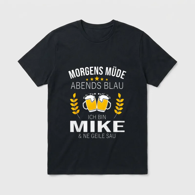 Mike Vorname Geburtstag Lustiges T-Shirt – Klassisches T-Shirt in Schwarz