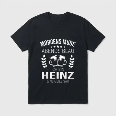 Heinz Vorname Geburtstag Lustiges T-Shirt – Klassisches T-Shirt in Schwarz