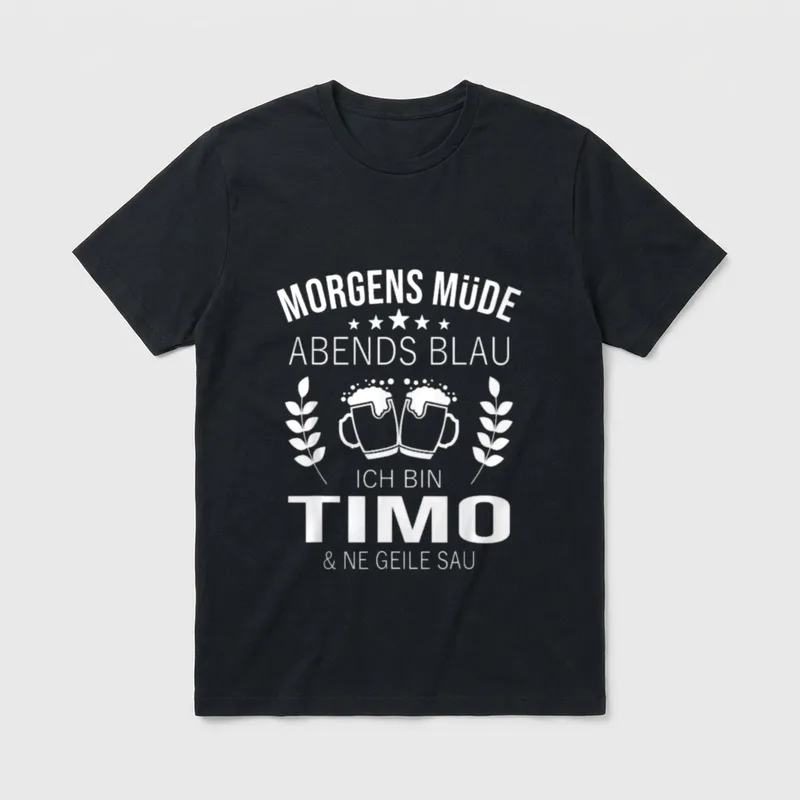 Timo Vorname Geburtstag Lustiges T-Shirt – Klassisches T-Shirt in Schwarz