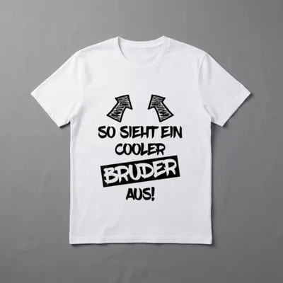 Cooler Bruder Großer Bruder T-Shirt – Klassisches T-Shirt in Schwarz