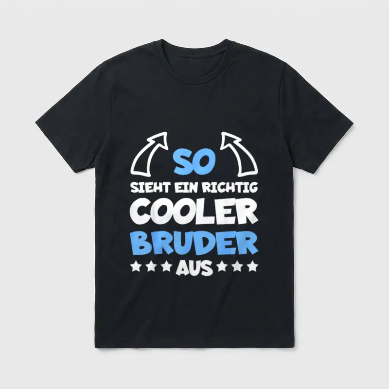 Cooler Bruder Lustiger Spruch T-Shirt – Klassisches T-Shirt in Schwarz
