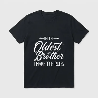 Lustiger ältester Bruder Spruch T-Shirt – Klassisches T-Shirt in Schwarz