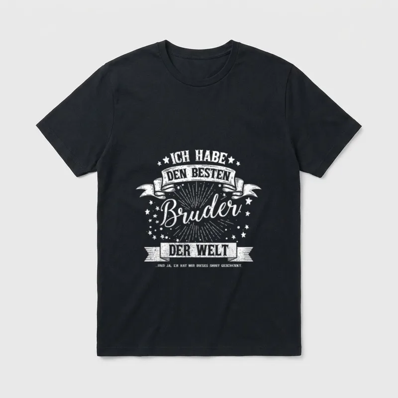 Ich habe den besten Bruder T-Shirt – Klassisches T-Shirt in Schwarz