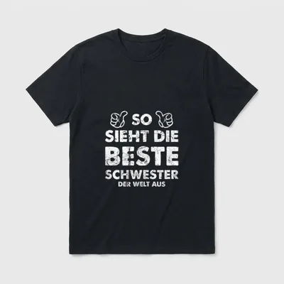 Spruch So Sieht T-Shirt – Klassisches T-Shirt in Schwarz