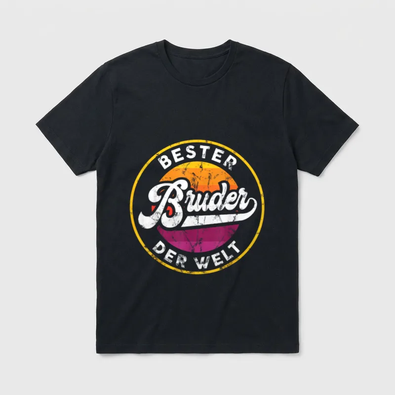 Bester Bruder der Welt Vintage T-Shirt – Klassisches T-Shirt in Schwarz