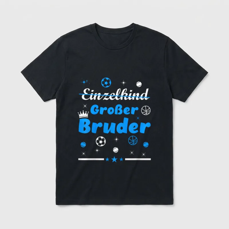 Großer Bruder Jungen Geschwister T-Shirt – Klassisches T-Shirt in Schwarz