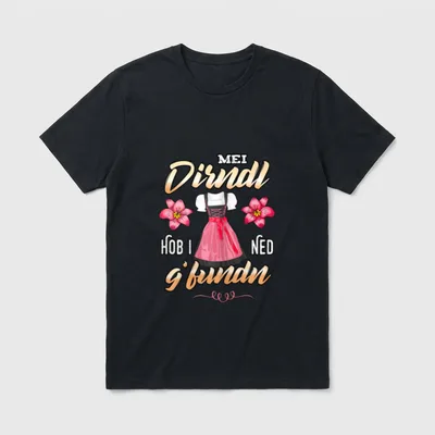Karneval T-Shirt Damen – Klassisches T-Shirt in Schwarz