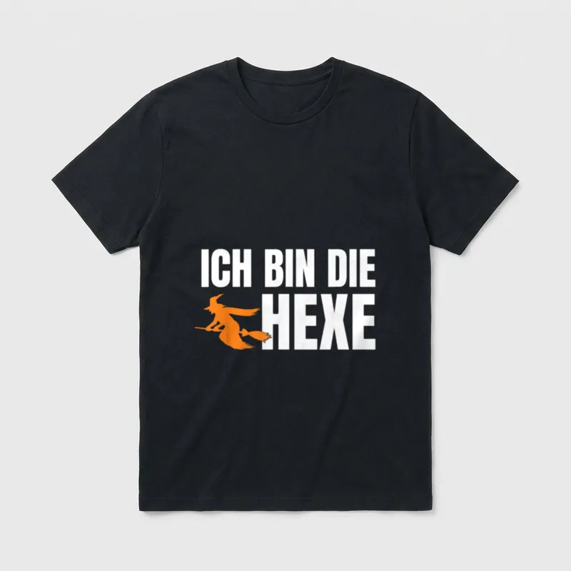 Damen T-Shirt Karneval Sprüche – Klassisches T-Shirt in Schwarz
