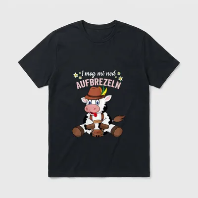 Lustiges Bayern und Trachten T-Shirt – Klassisches T-Shirt in Schwarz