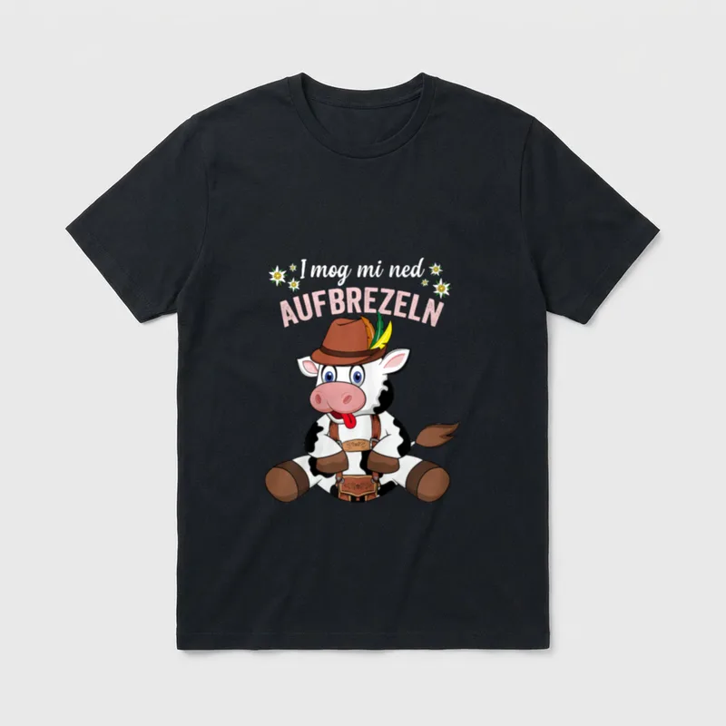 Lustiges Bayern und Trachten T-Shirt – Klassisches T-Shirt in Schwarz