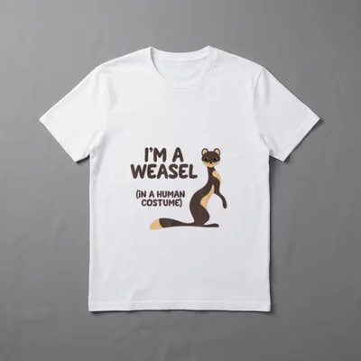 Wiesel Kostüm lustige Halloween T-Shirt – Klassisches T-Shirt in Schwarz
