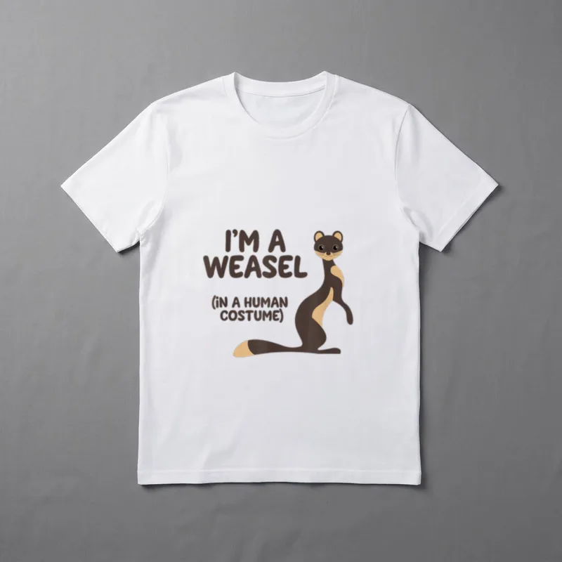 Wiesel Kostüm lustige Halloween T-Shirt – Klassisches T-Shirt in Schwarz
