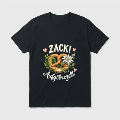 Ersatz Dirndl lustig Trachtenshirt Trachten T-Shirt – Klassisches T-Shirt in Schwarz