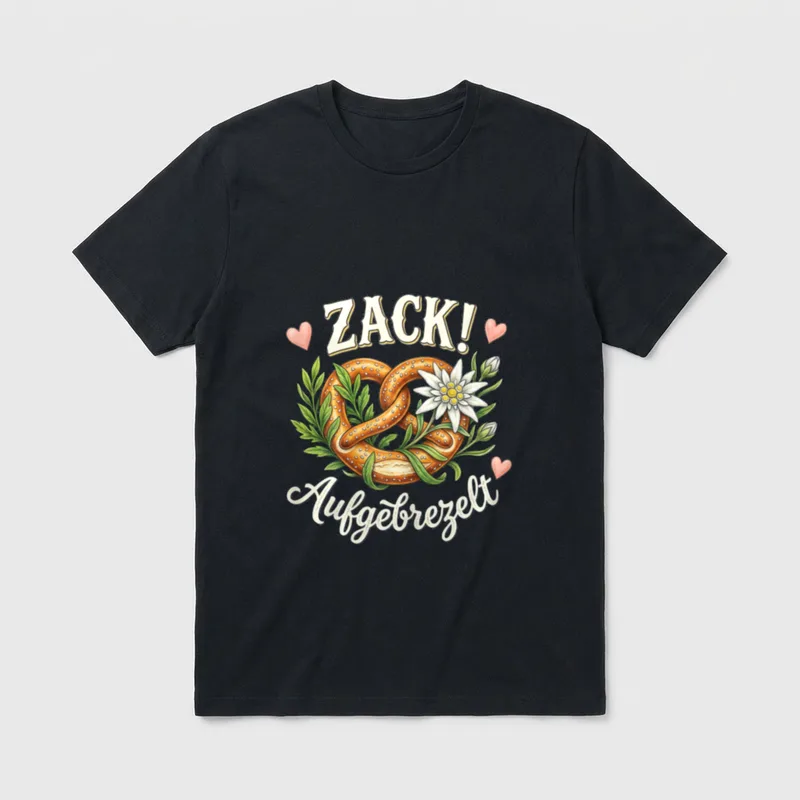 Ersatz Dirndl lustig Trachtenshirt Trachten T-Shirt – Klassisches T-Shirt in Schwarz