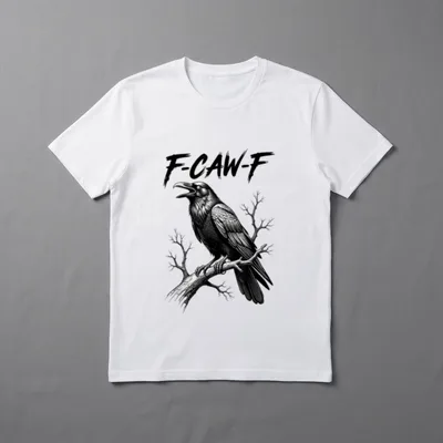 F-Caw-F Krähenhumor-Meme mit dunklem T-Shirt – Klassisches T-Shirt in Schwarz