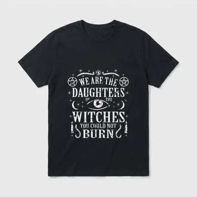 Witchcraft Feminist Witch Schwarz T-Shirt – Klassisches T-Shirt in Schwarz