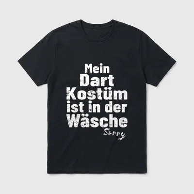 Darts Dart Kostüm Halloween & Karneval T-Shirt – Klassisches T-Shirt in Schwarz
