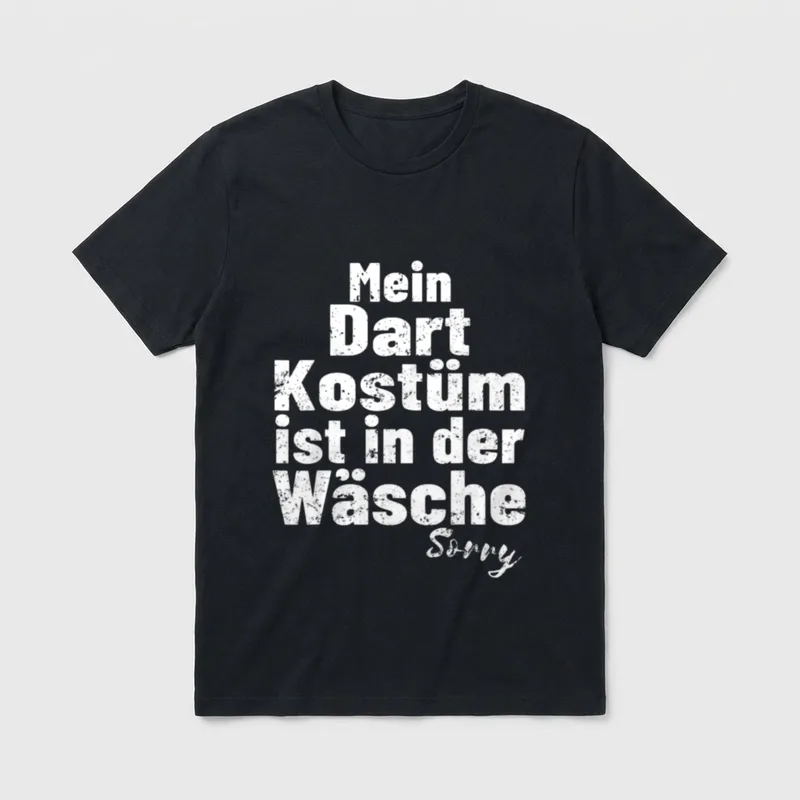 Darts Dart Kostüm Halloween & Karneval T-Shirt – Klassisches T-Shirt in Schwarz