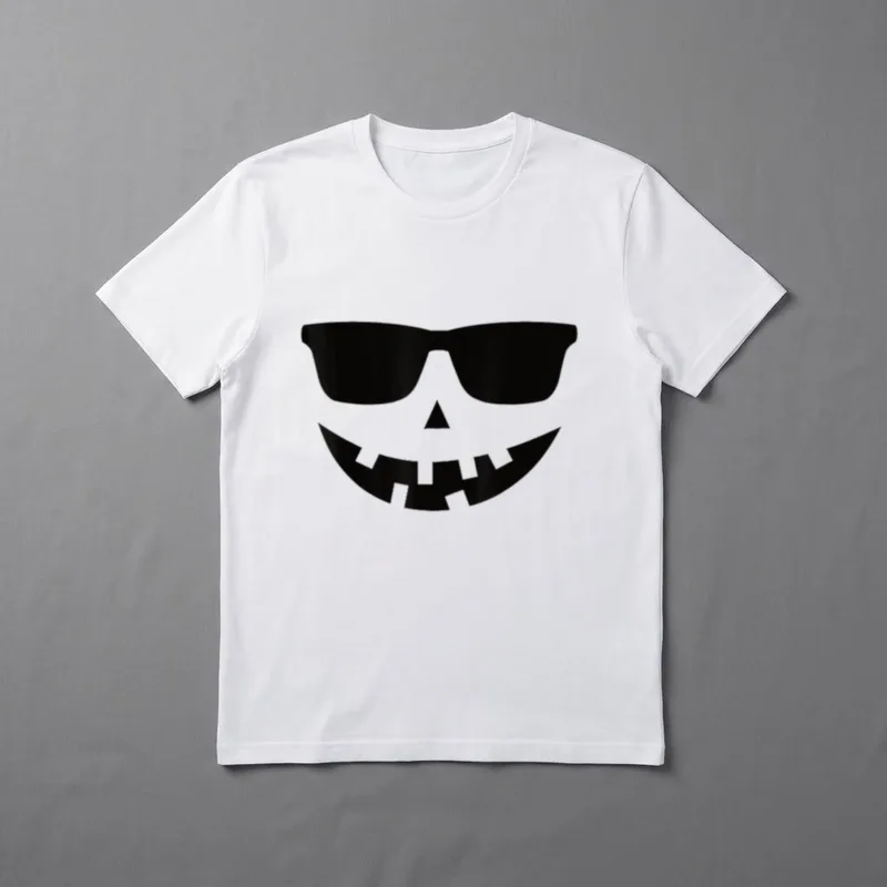 Kürbis Sonnenbrille Lustiges Halloween T-Shirt – Klassisches T-Shirt in Schwarz