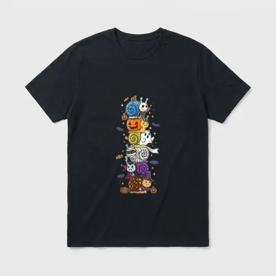 Lustige Schnecke Hexe Vampir T-Shirt – Klassisches T-Shirt in Schwarz