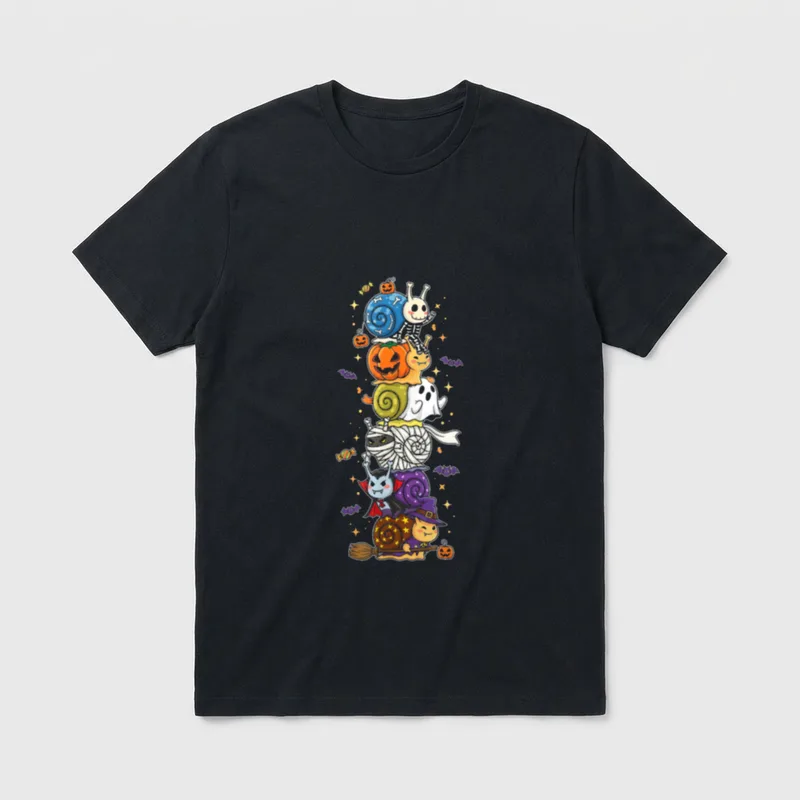 Lustige Schnecke Hexe Vampir T-Shirt – Klassisches T-Shirt in Schwarz