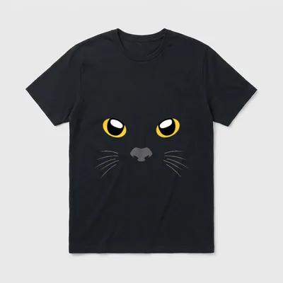 Schwarze Katze Halloween Kostüm T-Shirt – Klassisches T-Shirt in Schwarz