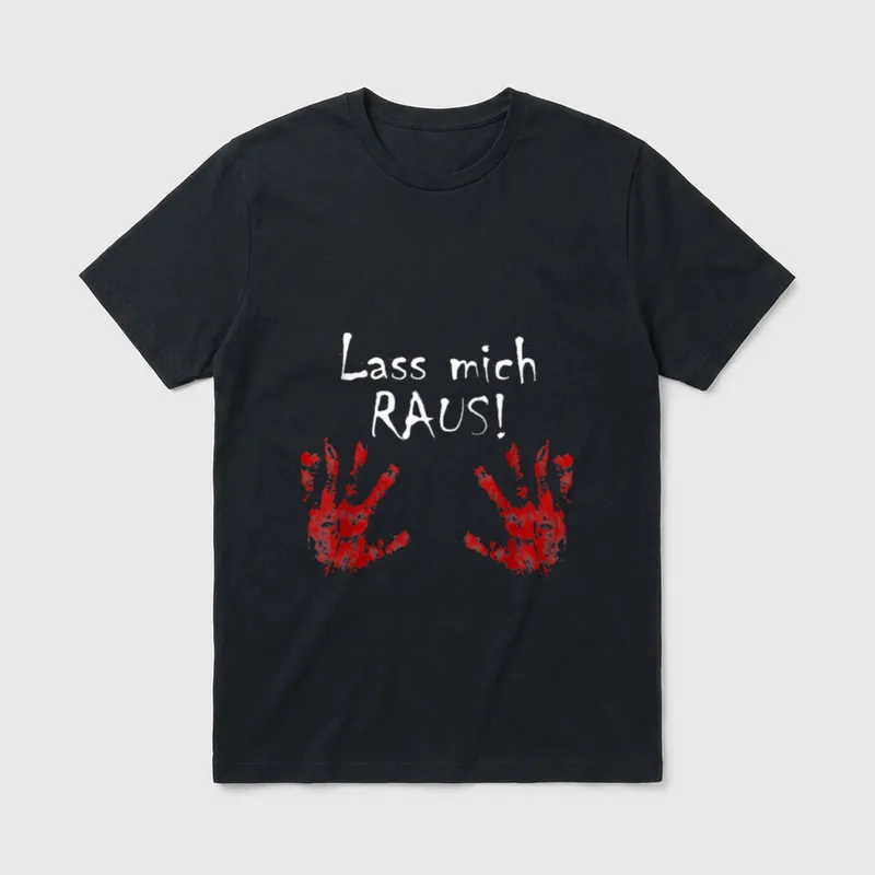 Lustiges Halloween Schwangere Frau T-Shirt – Klassisches T-Shirt in Schwarz