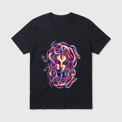 Medusa Hentain Humor Kostüm T-Shirt – Klassisches T-Shirt in Schwarz