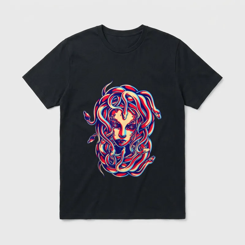 Medusa Hentain Humor Kostüm T-Shirt – Klassisches T-Shirt in Schwarz