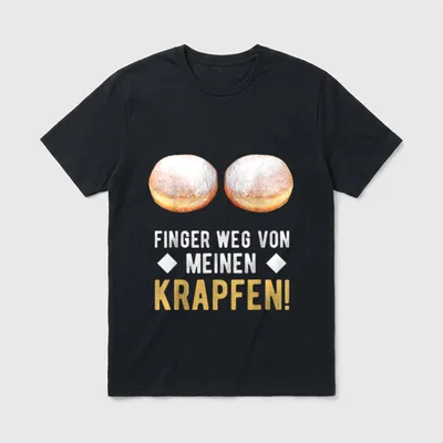 Krapfen Brüste Witziges Faschingskostüm T-Shirt – Klassisches T-Shirt in Schwarz