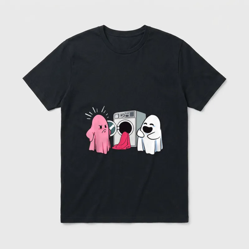Niedlicher lustiger Boo Halloween T-Shirt – Klassisches T-Shirt in Schwarz