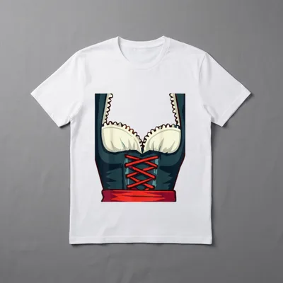 Lustiges Oktoberfest Deutsches Dirndl T-Shirt – Klassisches T-Shirt in Schwarz