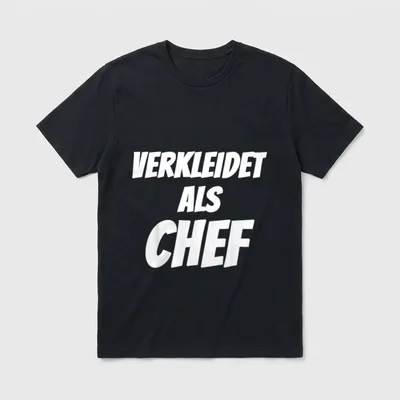 Verkleidet Als Chef Lustige T-Shirt – Klassisches T-Shirt in Schwarz