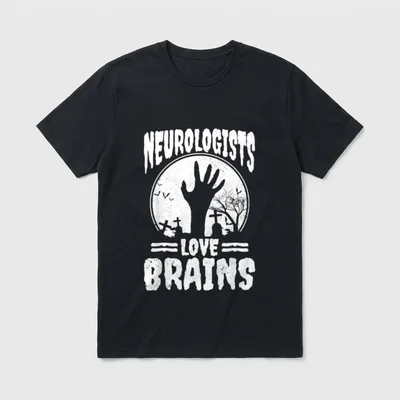 Neurologisten Love Brains Zombie T-Shirt – Klassisches T-Shirt in Schwarz