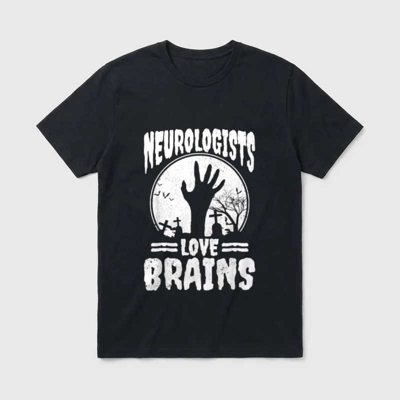 Neurologisten Love Brains Zombie T-Shirt – Klassisches T-Shirt in Schwarz