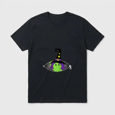 Halloween Schwangere Lustige Baby T-Shirt – Klassisches T-Shirt in Schwarz
