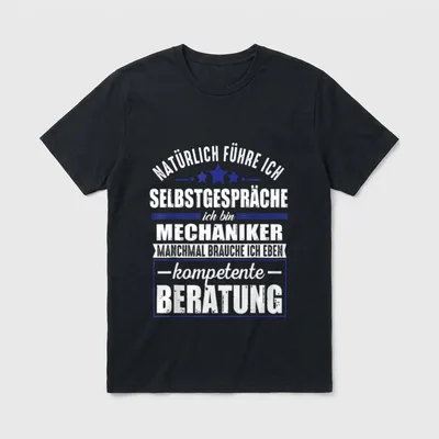 Lustiger Spruch Mechaniker Kompetente T-Shirt – Klassisches T-Shirt in Schwarz