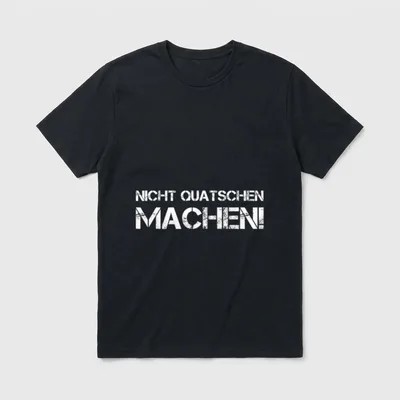 Nicht Quatschen Machen Maler T-Shirt – Klassisches T-Shirt in Schwarz
