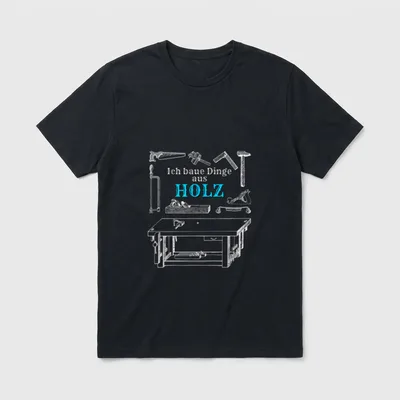 Holz Handwerker Tischler Schreiner T-Shirt – Klassisches T-Shirt in Schwarz
