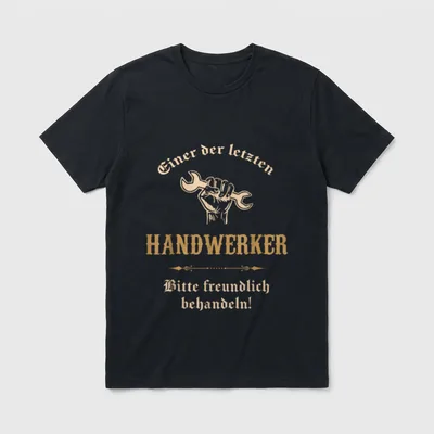 Einer der letzten Handwerker T-Shirt – Klassisches T-Shirt in Schwarz