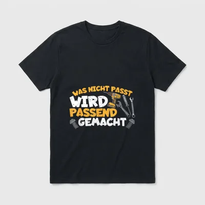 Handwerker & Heimwerker Lustiger T-Shirt – Klassisches T-Shirt in Schwarz