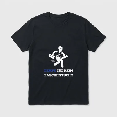 Lustige Handwerker Werkstatt Baustellen T-Shirt – Klassisches T-Shirt in Schwarz