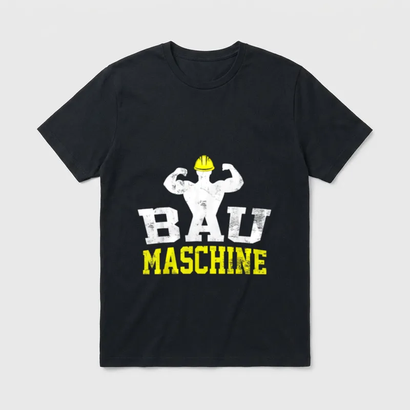Baumaschine Maurer Sprüche Maurermeister T-Shirt – Klassisches T-Shirt in Schwarz